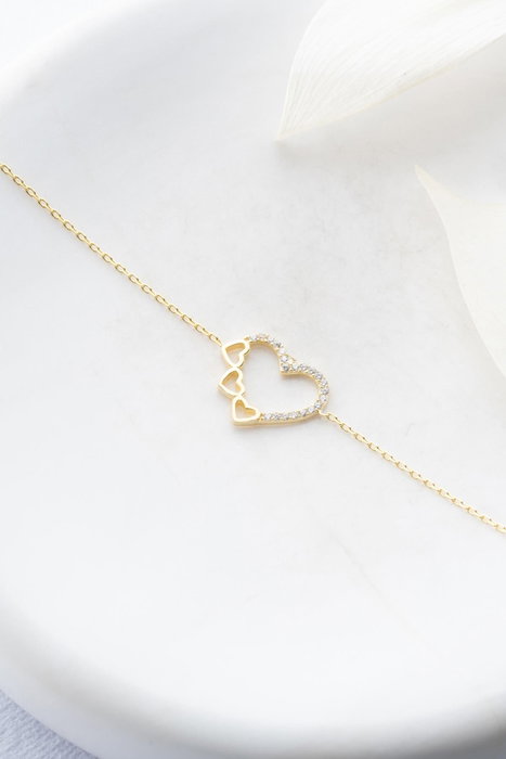Heliophilia Silver Pulsera de Plata de Ley 925 con Baño de Oro y Circón Heliophilia Silver Pulsera de Plata de Ley 925 con Baño de Oro y Circón